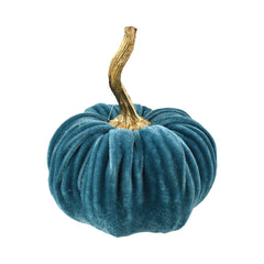 Velvet Pumpkin Centerpiece Decoration, 6-1/2-Inch