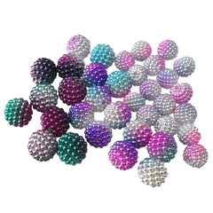 Plastic Rainbow Globe Micro-Beads, Assorted Sizes, 36-Piece