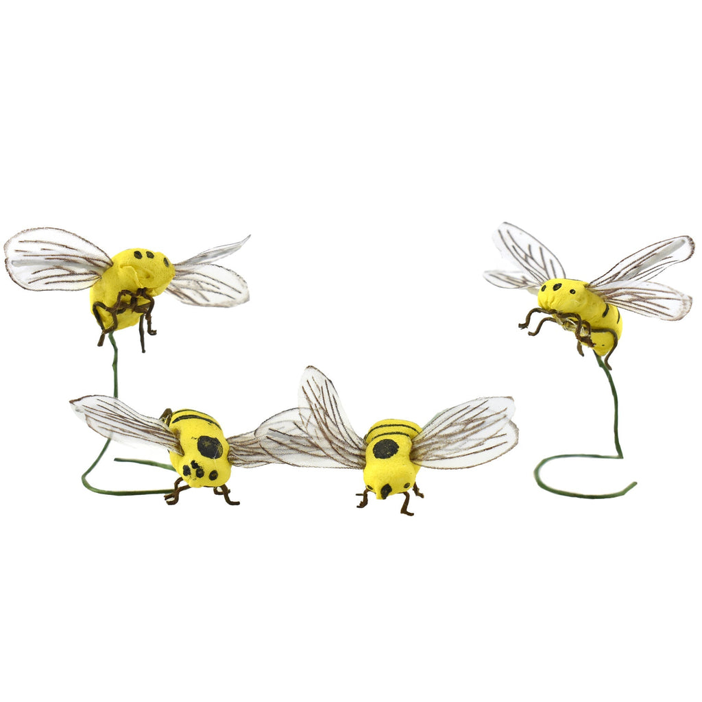 Mini Busy Bee Picks, Baby Maize Yellow, 4-1/2-Inch, 24-Piece