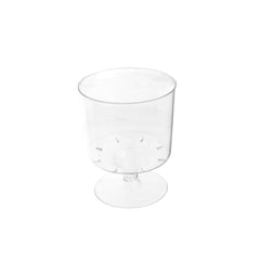 Clear Plastic Dessert Glasses, 3-1/4-Inch, 12-Count