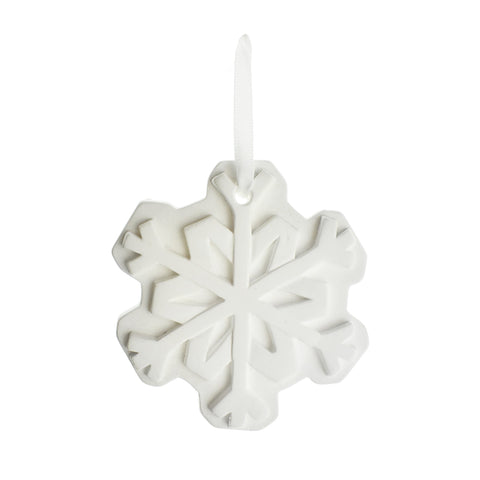 3D Plaster Snowflake DIY Ornament, 3-3/4-Inch