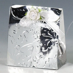Glossy Party Favor Paper Box - Top Fold Bag 12 Pcs