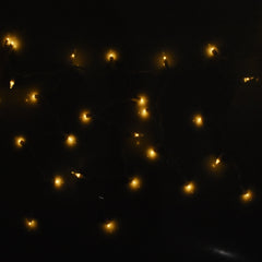 Christmas LED Icicle Lights, 6-Feet - Warm White