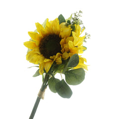 Artificial Sunflower Bouquet Bundle, 20-Inch