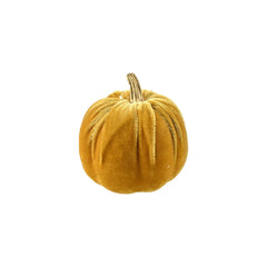 Velvet Pumpkin Centerpiece Decoration, 3-1/2-Inch