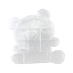 Panda Bear Shaped Clear Plastic Organizer Box, 6-3/4-Inch