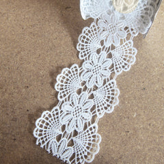 Flower Crochet Trim Ribbon, 2-3/4-inch, 5-yard