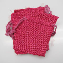 Faux Burlap Pouch Bags, 6-count