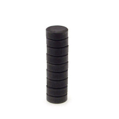 Disk Black Magnets Neodymium Arts and Crafts, 10-count